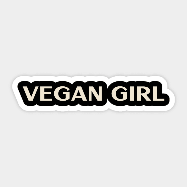 Vegan Girl Funny Girl Ironic Girl Sticker by TV Dinners